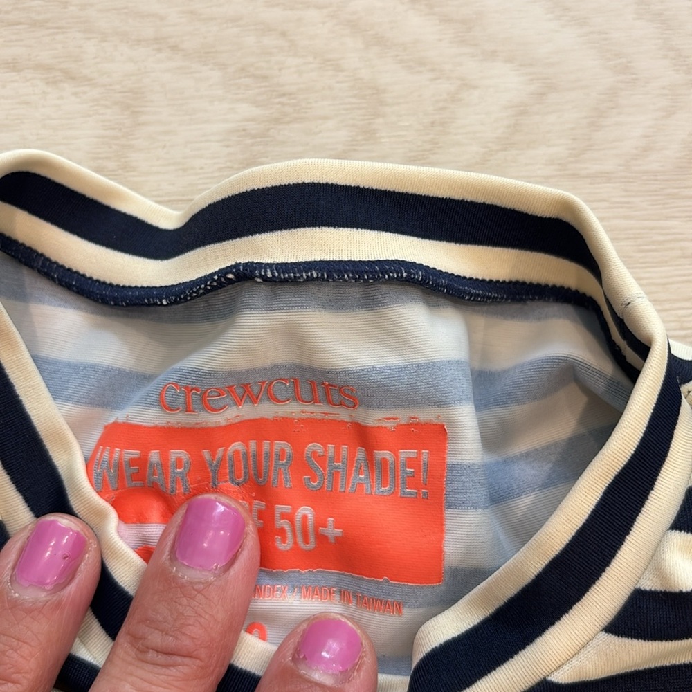 CREWCUTS RASH GUARD SIZE 8 - Picture 3 of 3